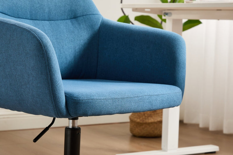 Chaise de bureau pivotante Stevie de 23 po à hauteur réglable - bleue