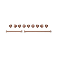  Ensemble de poignées et de boutons Thor Kitchen or rose pour cuisinière de 48 po - CKA-RG48-RSG 