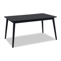  Table de salle à manger Astro de 59,1 po (L) avec pattes effilées - noire