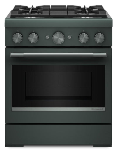 KitchenAid 4.1 Cu. Ft. Dual Fuel Range with No Preheat Air Fry Mode – Juniper - KFDS930SJP | Cuisinière hybride KitchenAid de 4,1 pi3 avec mode de friture à air sans préchauffage - genièvre - KFDS930SJP