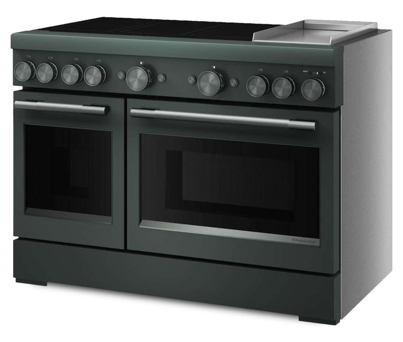 Cuisinière à induction amovible KitchenAid de 6,3 pi³ avec plaque chauffante - genièvre - KFID948SJP