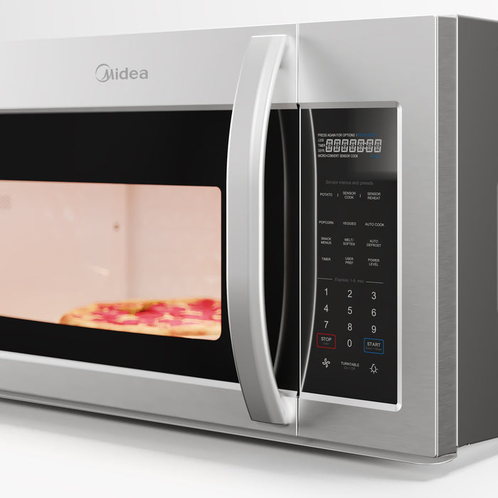 Four à micro-ondes à hotte intégrée Midea de 1,9 pi3 et de 30 po - MMO19S14ASTC