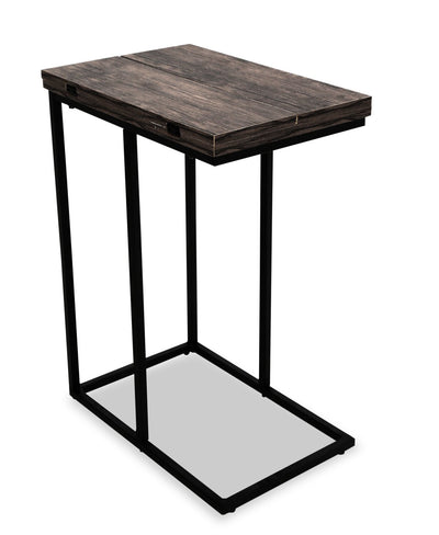 Pia 18" C-Table with Expandable Top - Brown|Table Pia de 18 po en forme de C avec dessus extensible - brune