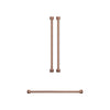 Ensemble de poignées et de boutons Thor Kitchen or rose pour réfrigérateur de 36 po - CKA-RF3621-RSG