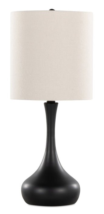 Ensemble 2 lampes de table Polly de 24 po en métal noir 