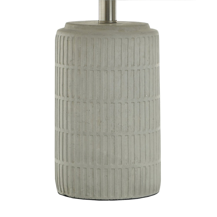 Lampe de table Archer de 21 po en céramique gris et blanc