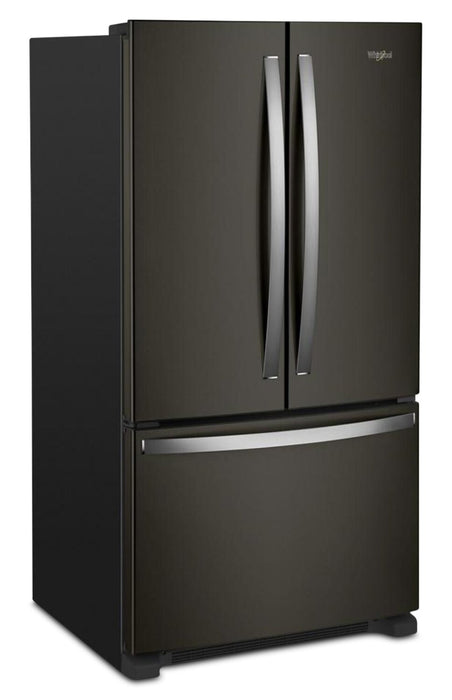 Réfrigérateur Whirlpool de 20 pi3 et de 36 po de profondeur comptoir à portes françaises - acier inoxydable noir - WRFC2036RV