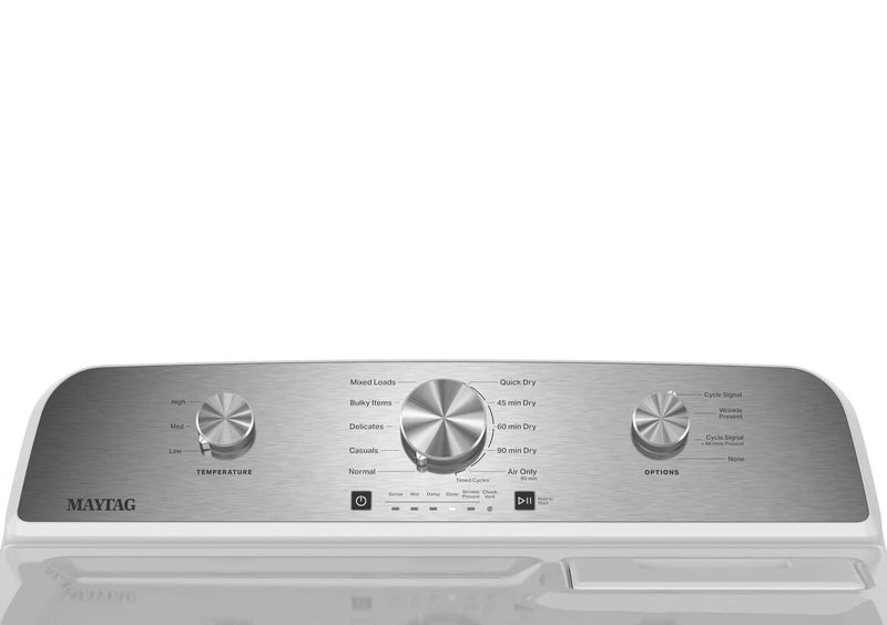 Sécheuse à gaz Maytag de 7,0 pi3 avec option de prévention des plis - blanche - MGD4205SW 
