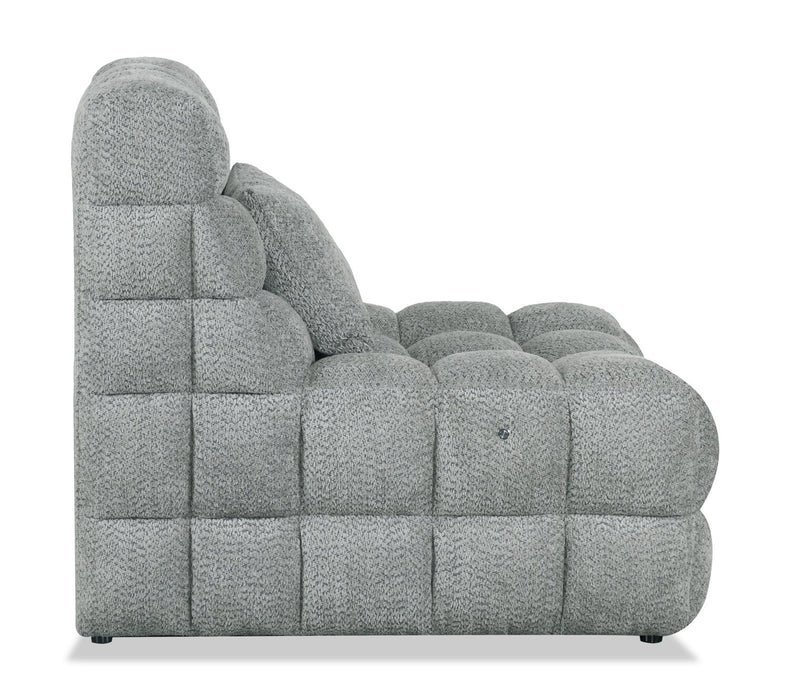 Fauteuil d’appoint Wave de 34,65 po avec massage - gris