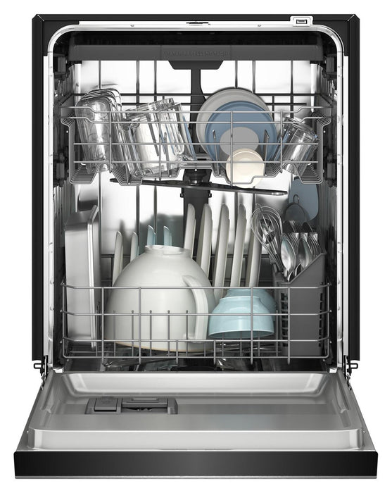 Lave-vaisselle KitchenAid de 24 po et de 47 dBA avec panier à ustensiles sur le troisième niveau - acier inoxydable PrintShieldMC - KDFS224SPS