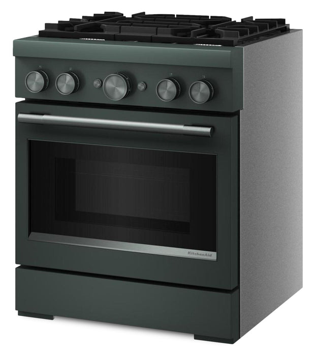 Cuisinière hybride KitchenAid de 4,1 pi3 avec mode de friture à air sans préchauffage - genièvre - KFDS930SJP
