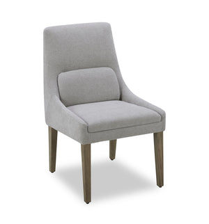 Chaise de salle à manger Clay en tissu de polyester - gris tourterelle