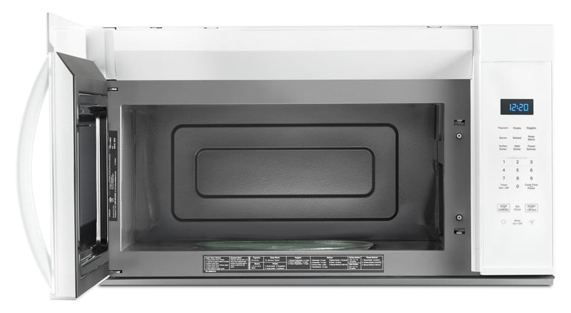 Four à micro-ondes à hotte intégrée Whirlpool de 1,7 pi3 - blanc - YWMMS3130RW