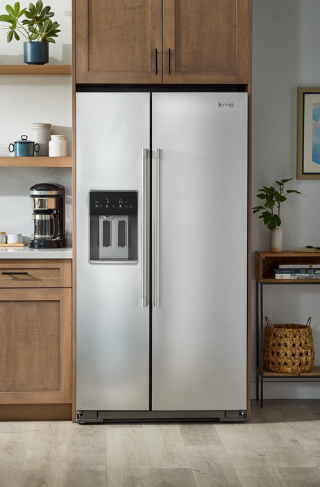 Réfrigérateur Maytag de 20,8 pi³ et de 36 po à compartiments juxtaposés - acier inoxydable résistant aux traces de doigts - MRSC6636RZ