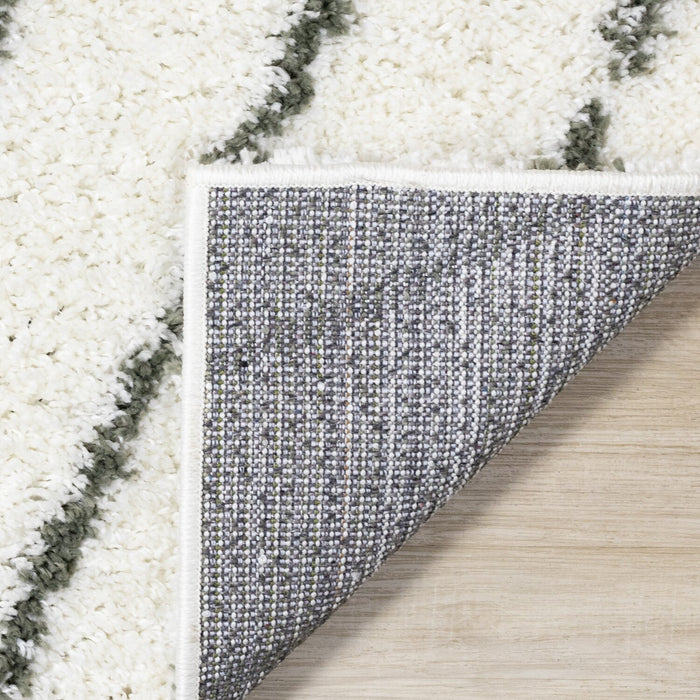 Carpette à poil long Pascal multicolore - 5 pi 3 po x 7 pi 7 po