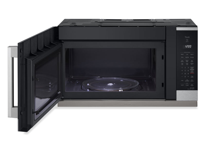 Four à micro-ondes à hotte intégrée intelligent LG de 2,1 pi3 avec EasyCleanMD - MVEL2125X