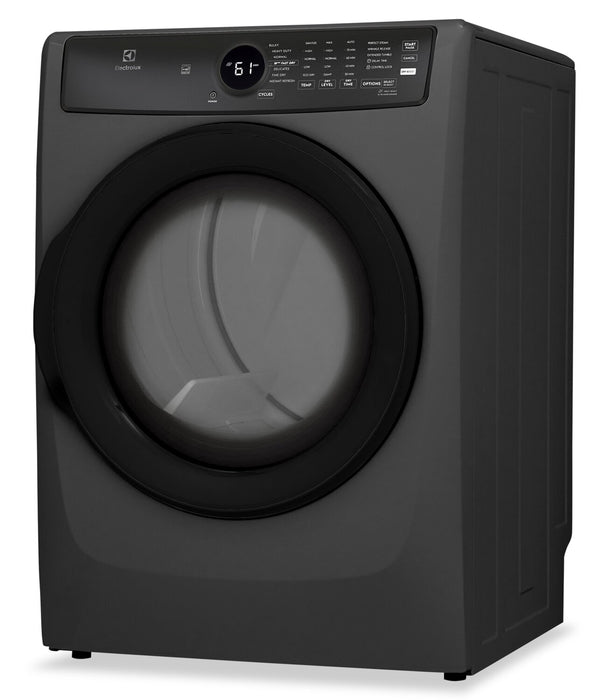 Laveuse à la vapeur à chargement frontal de 5,2 pi³ et sécheuse à gaz de 8 pi³ d’Electrolux - titane
