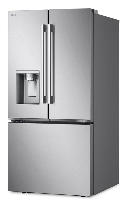 Réfrigérateur LG de 33 po et de 25 pi³ de profondeur standard à portes françaises - acier inoxydable - LF25H6330S