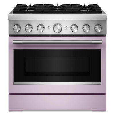 KitchenAid 5.1 Cu. Ft. Dual Fuel Range with No Preheat Air Fry – Wildflower - KFDS936SWF  | Cuisinière hybride KitchenAid de 5,1 pi3 avec friture à air sans préchauffage - fleurs sauvages - KFDS936SWF