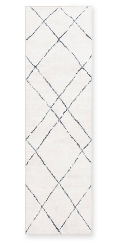 Selin Ivory Washable Runner Area Rug - 2’ x 7’ | Carpette longue Selin ivoire lavable - 2 pi x 7 pi