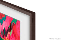  Cadre décoratif personnalisable pour téléviseur The Frame Pro de 85 po de Samsung - brun moderne