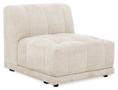 Kort & Co. Oaklyn Modular 32" Fabric Armless Chair with Tufted Seat Cushion – Beige | Fauteuil modulaire sans accoudoirs Oaklyn Kort & Co. de 32 po en tissu avec coussin de siège capitonné - beige