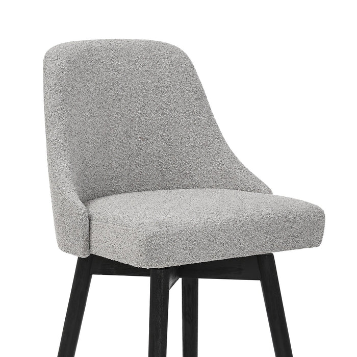 Tabouret bar pivotant Nash de hauteur comptoir - anthracite