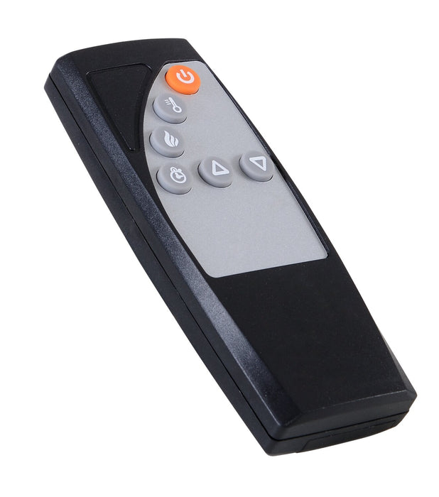 Foyer électrique contemporain Reed de 47 po avec rangement - teck clair