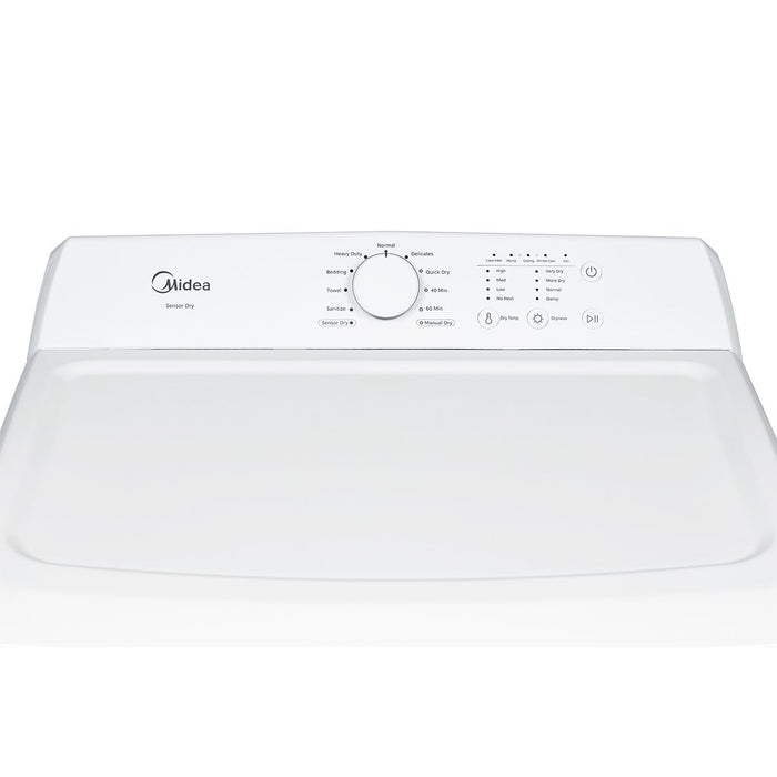 Sécheuse électrique Midea de 7,0 pi3 avec culbutage - blanche - MLTE45A2BWW 