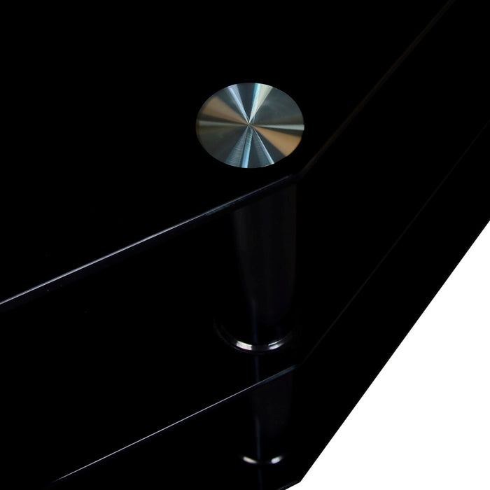 Meuble pour téléviseur Jett de 62 po avec rangement pour téléviseurs jusqu’à 70 po - noir