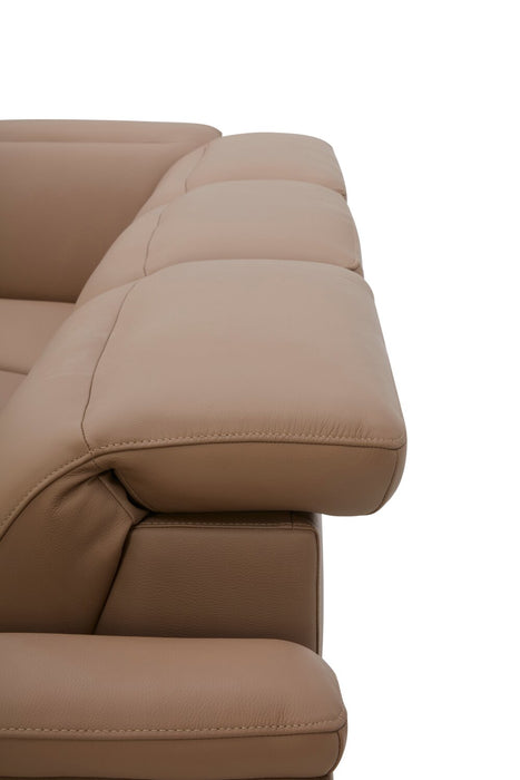  Sofa sectionnel de gauche à inclinaison électrique Valencia 5 pièces - Blanca Macha