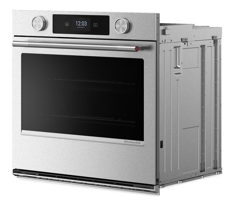 Four mural simple électrique intelligent KitchenAid de 30 po - acier inoxydable PrintShieldMC - KOES730SPS
