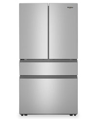  Réfrigérateur Whirlpool de 30 pi3 et de 36 po à portes françaises - acier inoxydable résistant aux traces de doigts - WRMF3336SZ