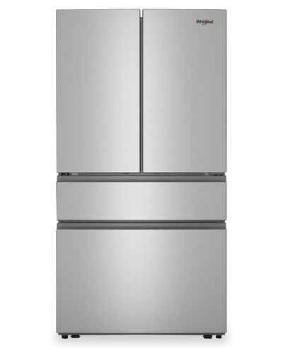 Whirlpool 36" 30 Cu. Ft. French Door Refrigerator – Fingerprint Resistant Stainless Steel - WRMF3336SZ | Réfrigérateur Whirlpool de 30 pi3 et de 36 po à portes françaises - acier inoxydable résistant aux traces de doigts - WRMF3336SZ