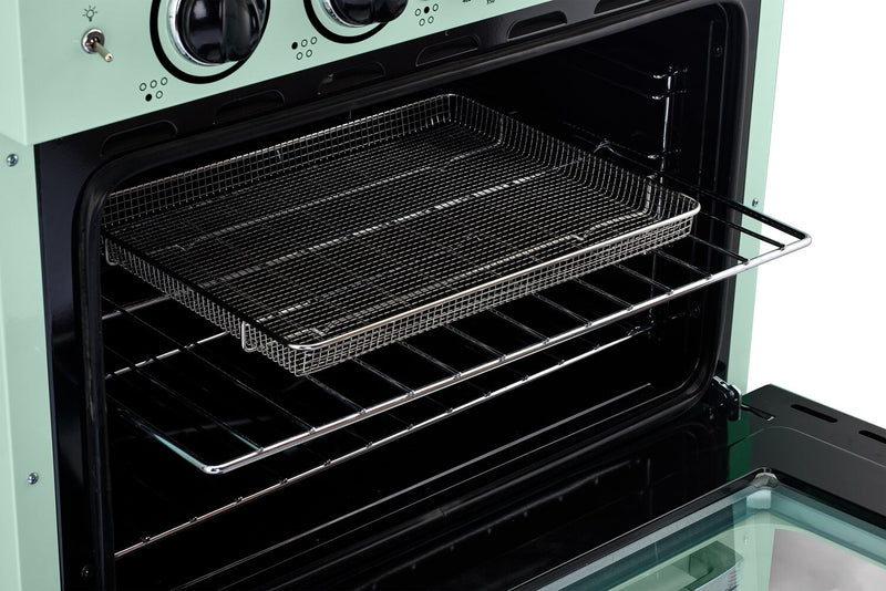 Cuisinière à induction Classic Rétro par Unique de 30 po et de 3,9 pi3 - vert menthe estival - UNQ-30CR IC LG