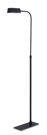 Lampe à pied à DEL Beacon de 52 po noir mat