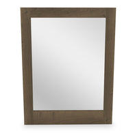  Miroir de commode de chambre à coucher Aida, fabriqué au Canada - brun