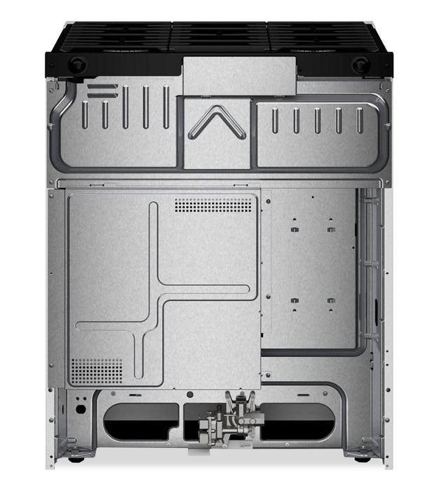 Cuisinière à gaz intelligente Whirlpool de 30 po, 5,0 pi³ avec cuisson à air - blanc - WSGS4530TZ