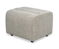 Pouf Cove de 27 po en tissu de chenille - vert