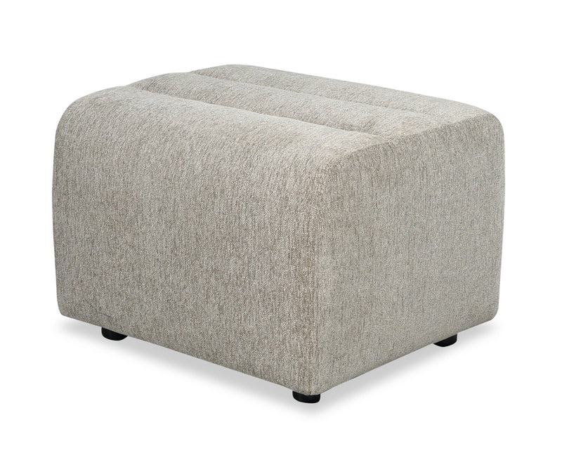 Pouf Cove de 27 po en tissu de chenille - vert