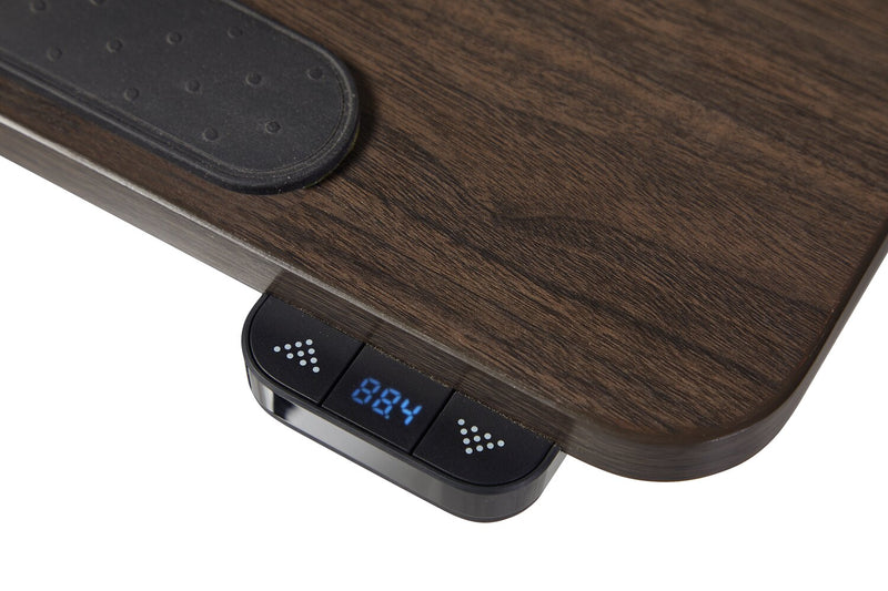 Bureau portatif Aaron de 26,77 po à hauteur réglable avec dessus relevable – noyer