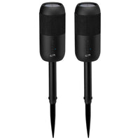  Haut-parleurs iLive pour l’extérieur avec Bluetooth et piquets de jardin amovibles - ensemble de 2