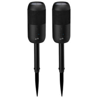 Haut-parleurs iLive pour l’extérieur avec Bluetooth et piquets de jardin amovibles - ensemble de 2