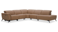  Sofa sectionnel de droite à inclinaison électrique Valencia 5 pièces - Blanca Macha