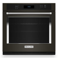  Four mural simple électrique KitchenAid de 4,3 pi³ et de 27 po avec convection véritable - acier ino…