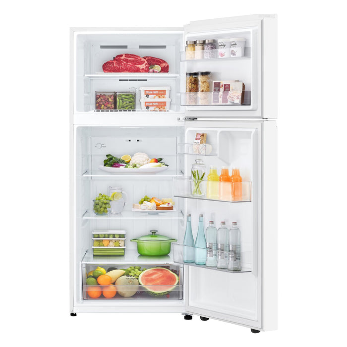 Réfrigérateur LG de 18 pi³ et de 28 po à congélateur supérieur qui convient à une installation dans un garage - blanc - LT18S2100W