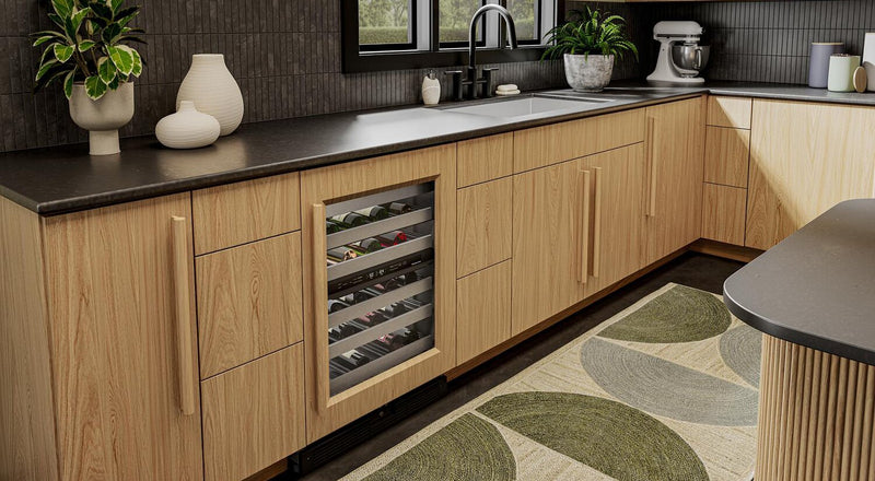 Refroidisseur à vin sous le comptoir KitchenAid de 24 po avec extension complète – panneau personnalisable - KUWR324SPA