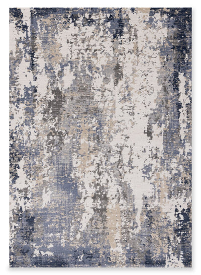 Lucas 7'10" x 10'6" Distressed Area Rug – Blue | Carpette Lucas vieillie 7 pi 10 po x 10 pi 6 po - bleue