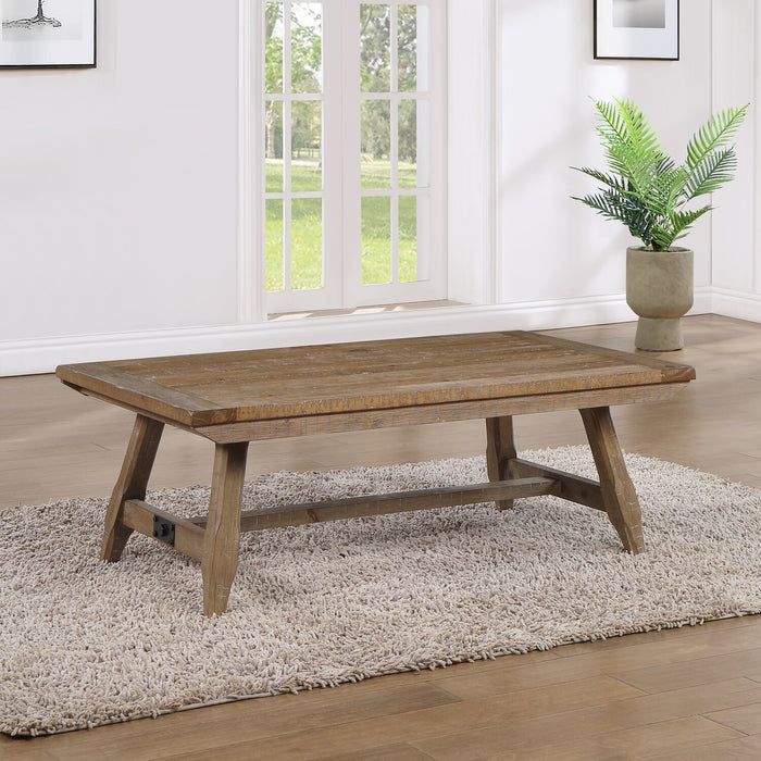 Table à café rustique Cedar de 48 po - pin naturel