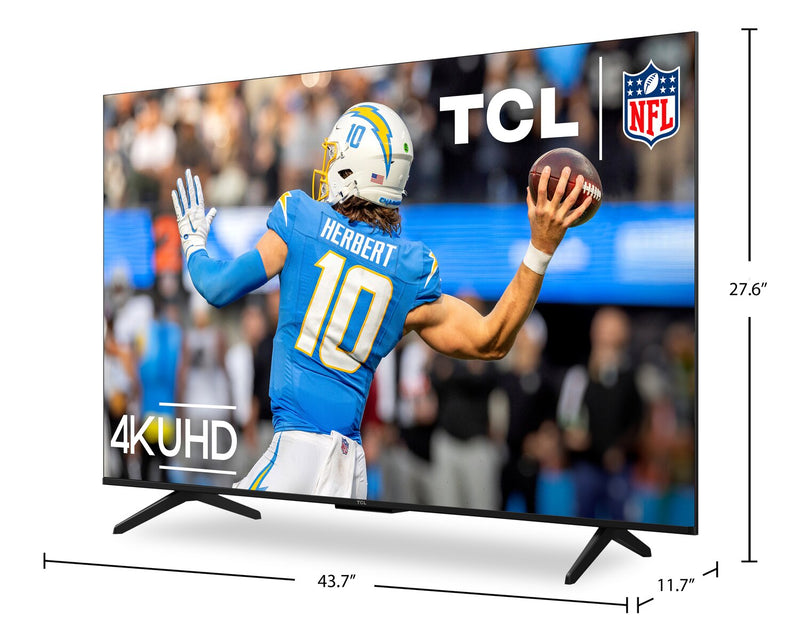 Téléviseur intelligent DEL TCL UHD 4K de 50 po à 60 Hz avec HDR Pro+ et Google TVMC (50S551G-CA)